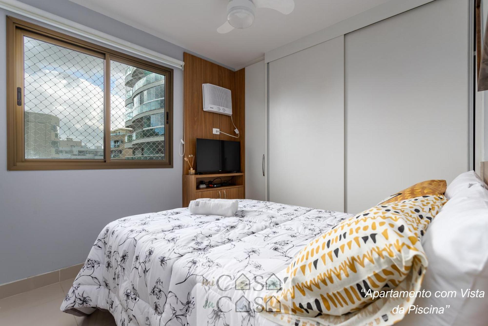 Apartamento 3 Quartos Com Estacionamento Em Com Portaria 24h, Piscina, Sauna E Parquinho Infantil - Com Ar Condicionado, Smartv, Wi-fi 120 Mbps E Cozinha Completa *